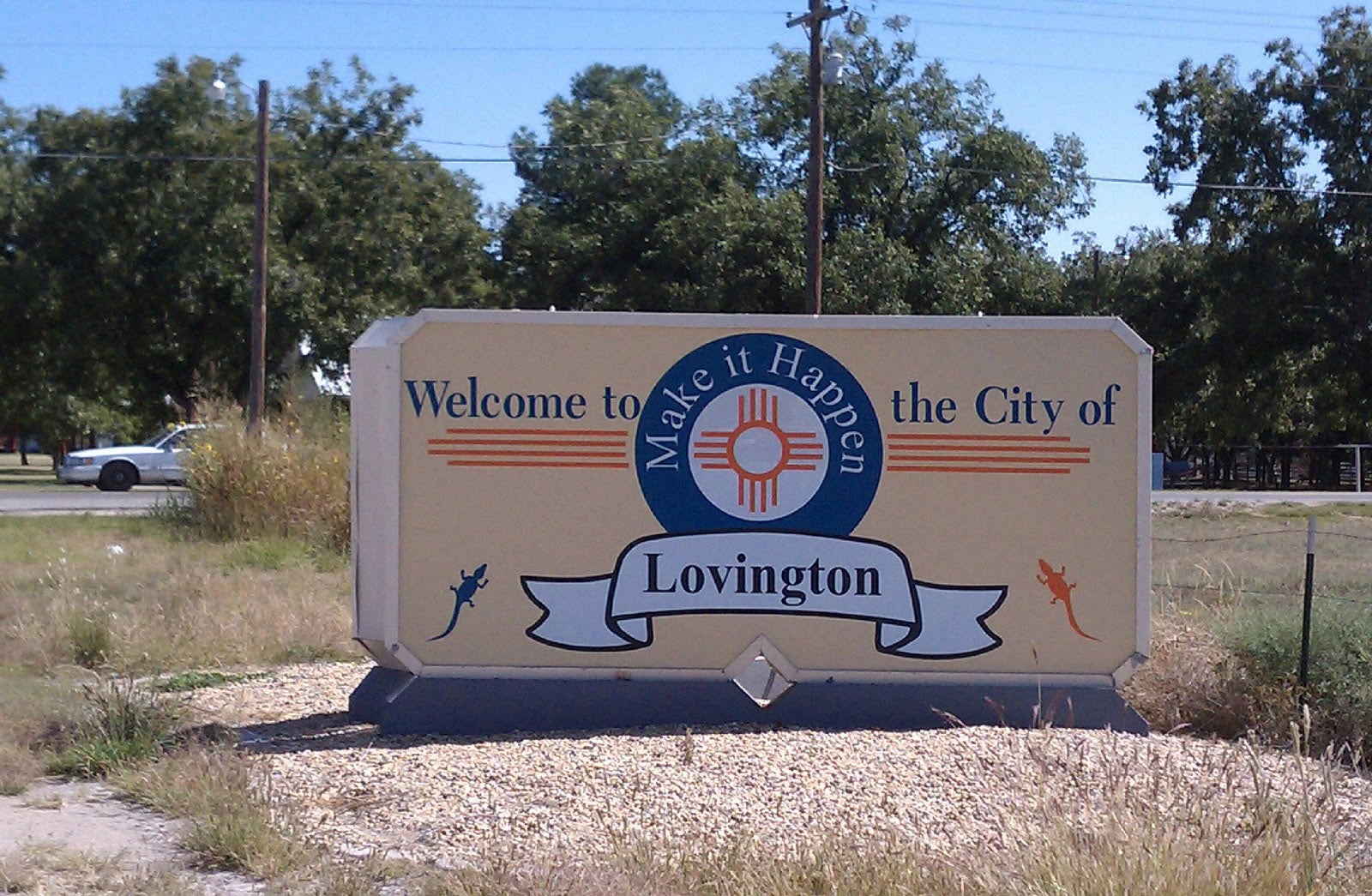 Lovington sign