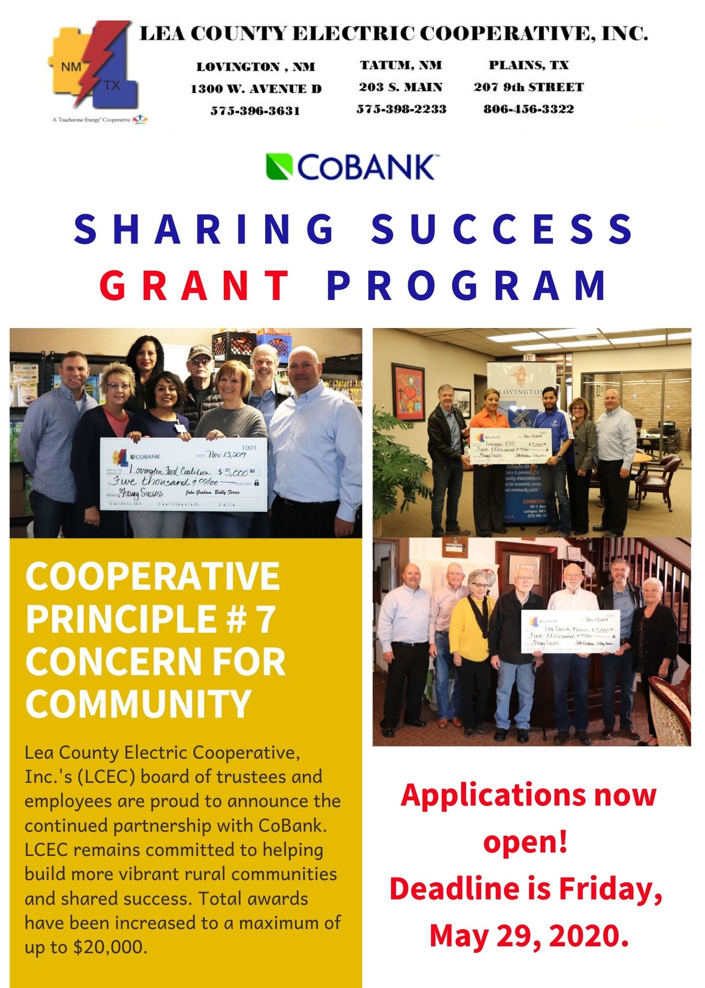 sharing success flyer
