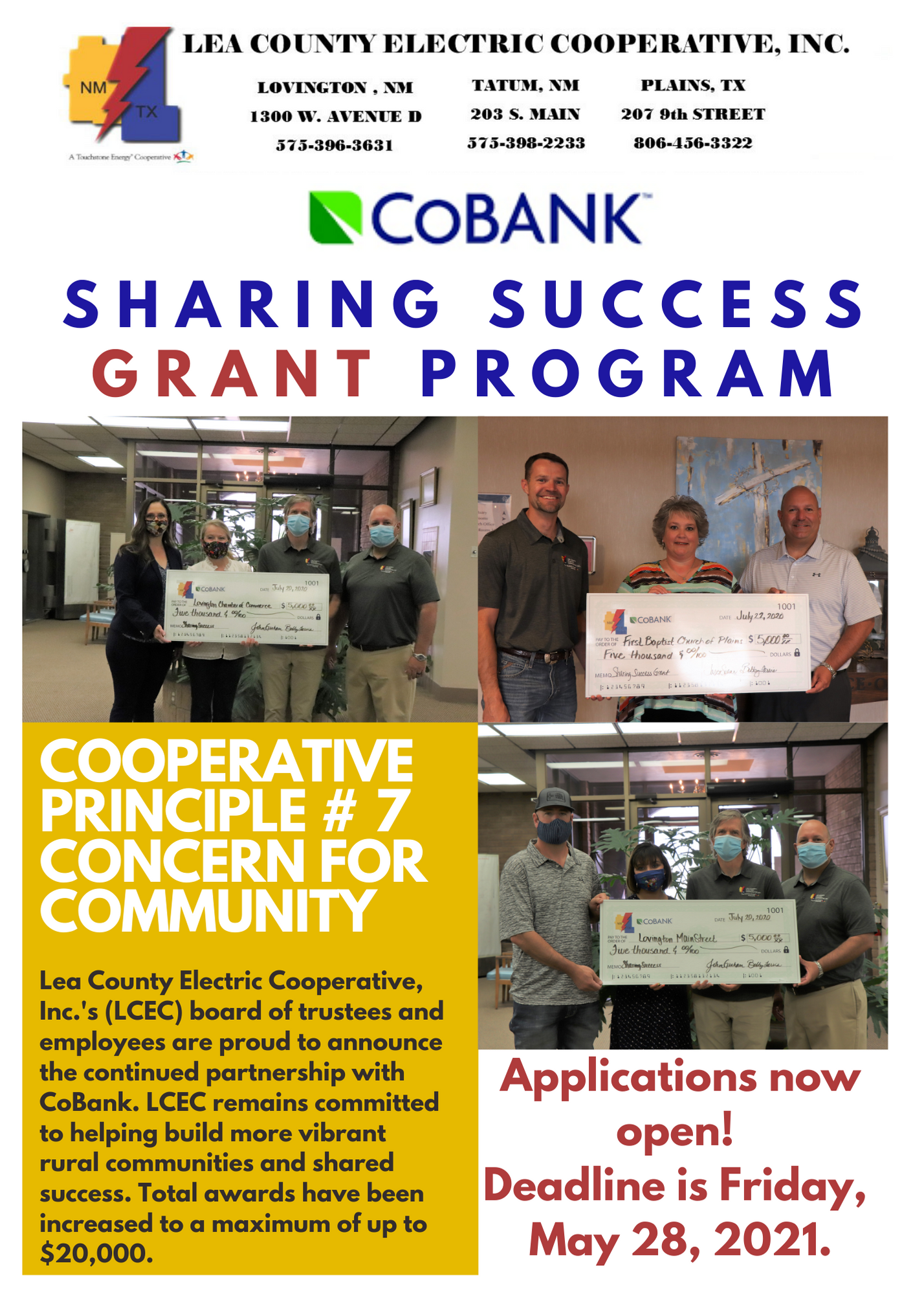 2021 sharing success flyer